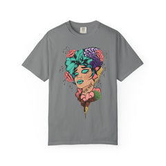 Floral Pop Art Portrait T-Shirt- 95EAST SUPPLY