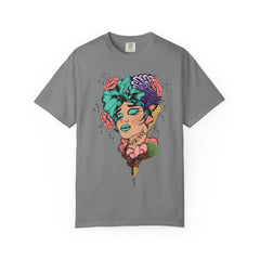 Floral Pop Art Portrait T-Shirt- 95EAST SUPPLY