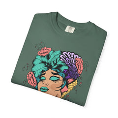 Floral Pop Art Portrait T-Shirt- 95EAST SUPPLY