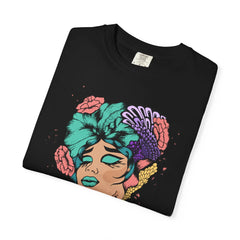 Floral Pop Art Portrait T-Shirt- 95EAST SUPPLY
