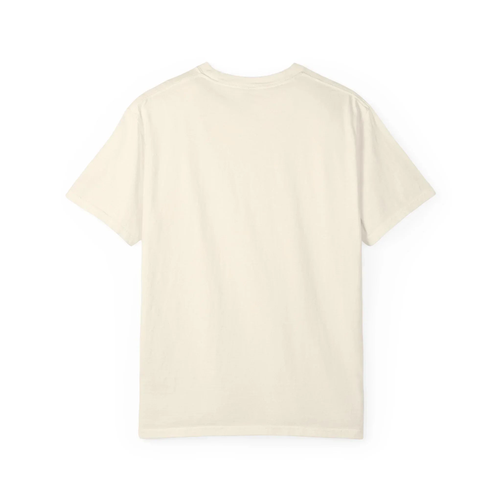 Cream-colored t-shirt with clean, minimalist design for casual wear