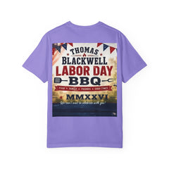 Labor Day BBQ T-Shirt- Personalized Thomas/ Blackwell Vintage BBQ Poster Tee