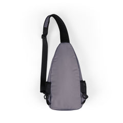 Acadia Zebra Chest Bag — Small Sling Crossbody Bag with Purple Zebra Graphic