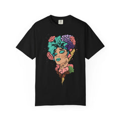 Floral Pop Art Portrait T-Shirt- 95EAST SUPPLY