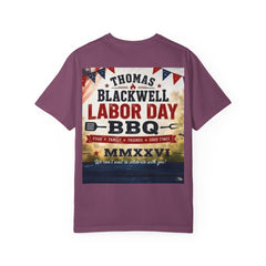 Labor Day BBQ T-Shirt- Personalized Thomas/ Blackwell Vintage BBQ Poster Tee