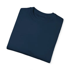 Navy blue crew neck t-shirt, minimalist design for everyday wear