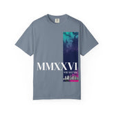 MMXXVI Cityscape T-Shirt- Nostalgic 2026 Roman Numerals Skyline Tee