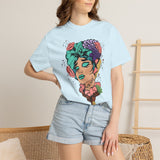 Floral Pop Art Portrait T-Shirt- 95EAST SUPPLY