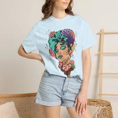 Floral Pop Art Portrait T-Shirt- 95EAST SUPPLY