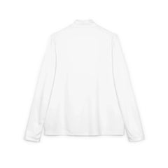 Back view of plain white long sleeve shirt on white background