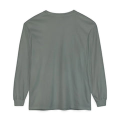 Olive green long sleeve t-shirt with classic fit, ideal for casual wear and everyday comfort.