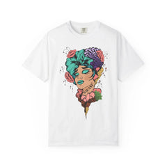 Floral Pop Art Portrait T-Shirt- 95EAST SUPPLY