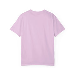 Soft lavender t-shirt with clean, minimalist design for casual everyday wear