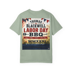Labor Day BBQ T-Shirt- Personalized Thomas/ Blackwell Vintage BBQ Poster Tee