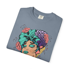 Floral Pop Art Portrait T-Shirt- 95EAST SUPPLY