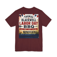 Labor Day BBQ T‑Shirt- Personalized Family Celebration Tee