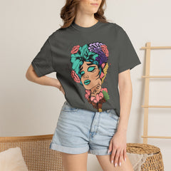 Floral Pop Art Portrait T-Shirt- 95EAST SUPPLY