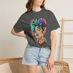 Floral Pop Art Portrait T-Shirt- 95EAST SUPPLY