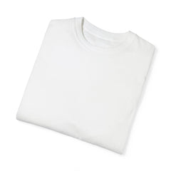 Crisp white crewneck t-shirt folded neatly, minimalist design for everyday wear