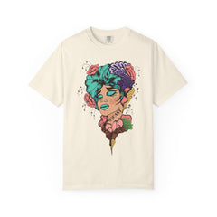 Floral Pop Art Portrait T-Shirt- 95EAST SUPPLY