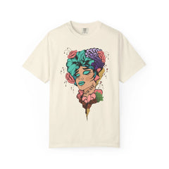 Floral Pop Art Portrait T-Shirt- 95EAST SUPPLY
