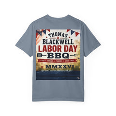 Labor Day BBQ T-Shirt- Personalized Thomas/ Blackwell Vintage BBQ Poster Tee