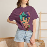 Floral Pop Art Portrait T-Shirt- 95EAST SUPPLY