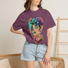 Floral Pop Art Portrait T-Shirt- 95EAST SUPPLY