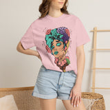 Floral Pop Art Portrait T-Shirt- 95EAST SUPPLY