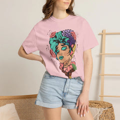 Floral Pop Art Portrait T-Shirt- 95EAST SUPPLY