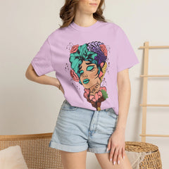 Floral Pop Art Portrait T-Shirt- 95EAST SUPPLY