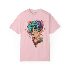 Floral Pop Art Portrait T-Shirt- 95EAST SUPPLY