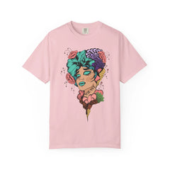 Floral Pop Art Portrait T-Shirt- 95EAST SUPPLY
