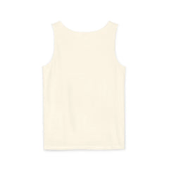 Cream sleeveless tank top with clean back design, minimalist style for everyday wear