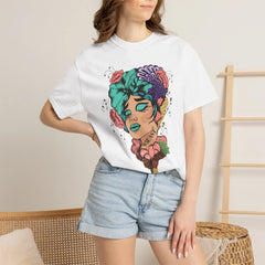 Floral Pop Art Portrait T-Shirt- 95EAST SUPPLY