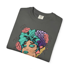 Floral Pop Art Portrait T-Shirt- 95EAST SUPPLY
