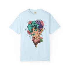 Floral Pop Art Portrait T-Shirt- 95EAST SUPPLY