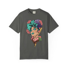 Floral Pop Art Portrait T-Shirt- 95EAST SUPPLY