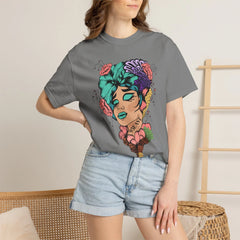 Floral Pop Art Portrait T-Shirt- 95EAST SUPPLY