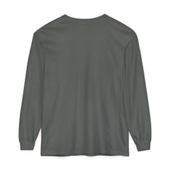 Dark gray long sleeve t-shirt with classic fit, ideal for casual everyday wear and layering.