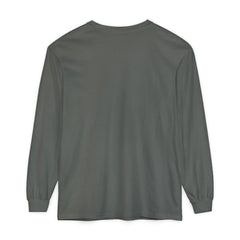 Dark gray long sleeve t-shirt with classic fit, ideal for casual everyday wear and layering.