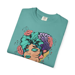 Floral Pop Art Portrait T-Shirt- 95EAST SUPPLY