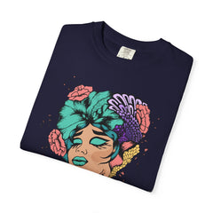 Floral Pop Art Portrait T-Shirt- 95EAST SUPPLY