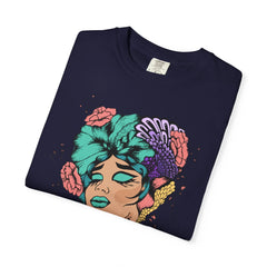 Floral Pop Art Portrait T-Shirt- 95EAST SUPPLY