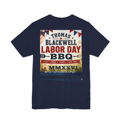 Labor Day BBQ T‑Shirt- Personalized Family Celebration Tee