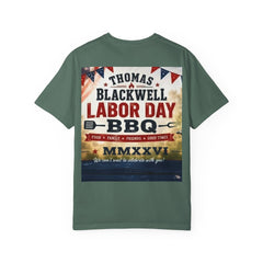 Labor Day BBQ T-Shirt- Personalized Thomas/ Blackwell Vintage BBQ Poster Tee