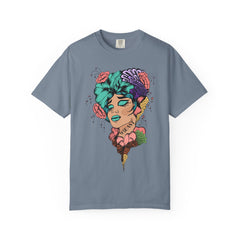 Floral Pop Art Portrait T-Shirt- 95EAST SUPPLY