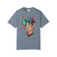 Floral Pop Art Portrait T-Shirt- 95EAST SUPPLY