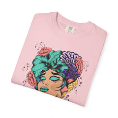 Floral Pop Art Portrait T-Shirt- 95EAST SUPPLY