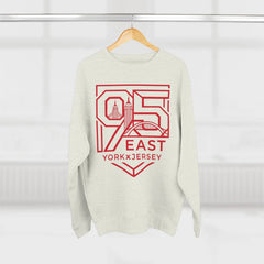 Black hoodie with rose graphic and barcode sleeve detail